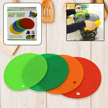 Silicon Hot Pot Mat Set - 4 - Piece Heat - Resistant Trivets for Protecting Surfaces - Justgrabit Inc.