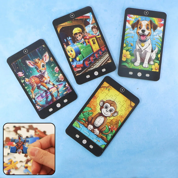 Kids Mini Cartoon Jigsaw Puzzle – 1 Pc Mix Design - justgrabit.in | Just Grab It