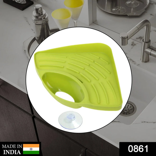 Sink Strainer Basket Corner Kitchen Triangular Multi functional Drain Shelf - Justgrabit Inc.