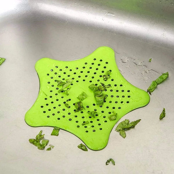 Star Drain Strainer: Catches Hair & Prevents Clogs (Kitchen/Bath) - justgrabit.in | Just Grab It