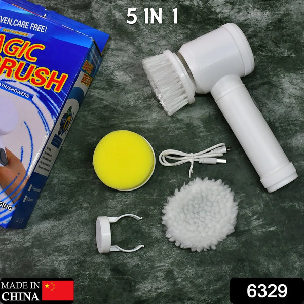 5in1 Home Kitchen Electric Cleaning Brush, Electric Spin Scrubber - justgrabit.in | Just Grab It