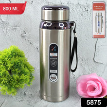 800ml Stainless Steel Water Bottle – Leak - Proof Thermos Flask for Travel, Gym, Office, Home Use (1 Pc) - justgrabit.in | Just Grab It