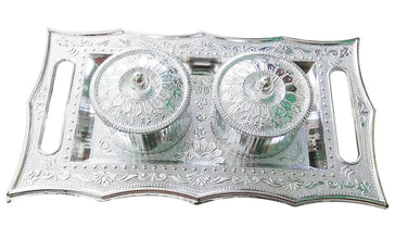 Multipurpose Decorative Multi Storage Mukhwas Dani / Serving Tray - Justgrabit Inc.