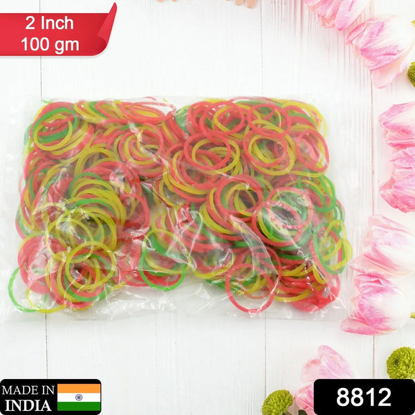 Strong & Reusable Rubber Bands: Multicolor for Office, Home & School, Hair accessories - justgrabit.in | Just Grab It