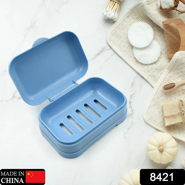 Soap Dish with Drain Soap Holder, Soap Saver Easy Cleaning, Soap Tray for Shower Bathroom Kitchen ,Sabudani (1 Pc) - justgrabit.in | Just Grab It