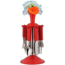 New Stylish 24 Pcs Plastic, Stainless Steel Cutlery Set (Pack of 24) - Justgrabit Inc.