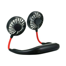 Hand Free Personal Fan - Portable USB Battery Rechargeable With Battery Comaprtment Mini Fan - Headphone Design Wearable Neckband Fan Necklance Fan Cooler Fan for Home, Sport, Camping, Beach, Travel, Office (Battery Not Included) - Justgrabit Inc.