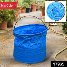 Folding Bucket, Portable, Round Bucket, Simple Bucket, With Handle, Multi - functional, For Outdoor Use, Fishing, Car Washing, Cleaning, Disaster Prevention, Portable, Lightweight, Durable (1 pc / Mix Color) - Justgrabit Inc.