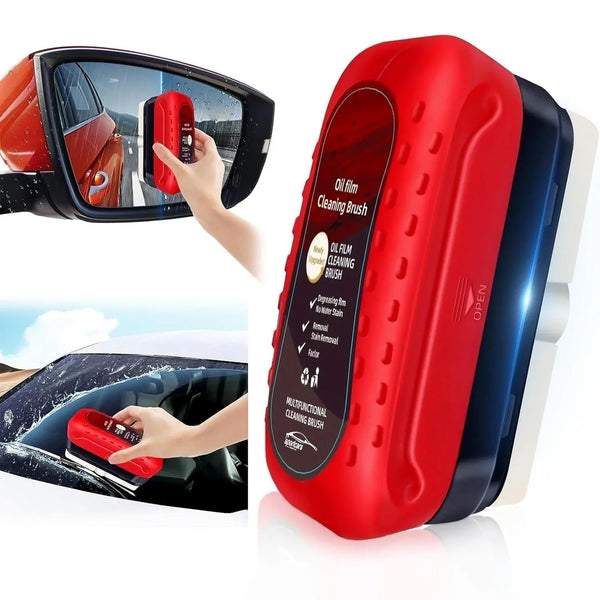 2 - in - 1 Car Oil Film Cleaning Brush - justgrabit.in | Just Grab It