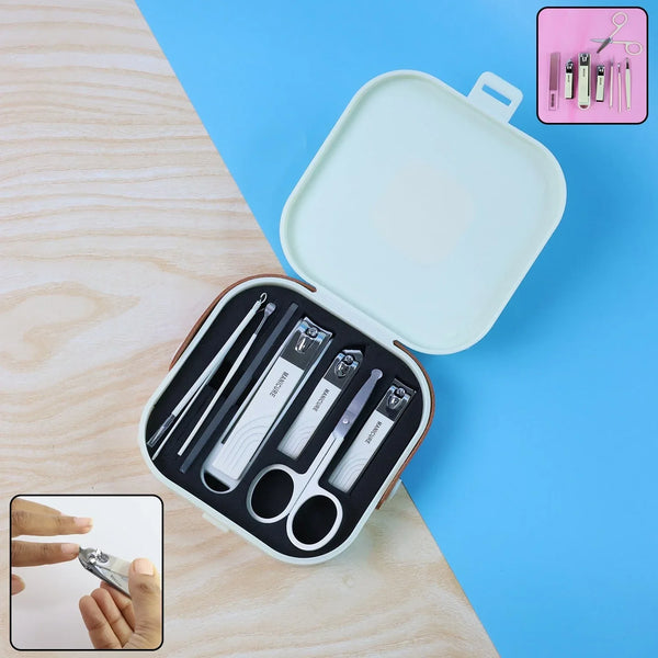 8 in 1 Premium Manicure & Pedicure Grooming Kit - (Set) - justgrabit.in | Just Grab It