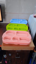 Unbreakable Plastic Food Plates / Biodegradable 5 Compartment Square Plate for Food - justgrabit.in | Just Grab It