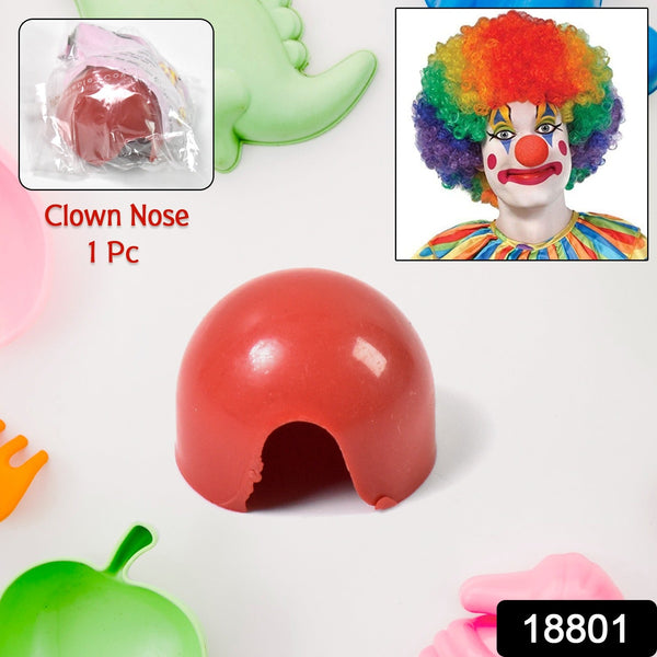 Small Plastic Joker Clown Nose toy (1 Pc / Mix Color & Design) - justgrabit.in | Just Grab It