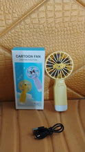 Cute Cartoon Handheld Fan with LED Light (1 Pc) - Justgrabit Inc.