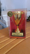 Golden Birthday Trophy – “You Are Great Happy Birthday” Plastic Award with Base - Justgrabit Inc.