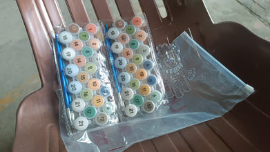 Paint by Number Kits 2 Set 21 Number Color, 6 paint brushes (2 Set) - justgrabit.in | Just Grab It