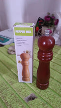 Wooden Pepper Mill 6 inch Tall - Best Pepper Grinder (1 Pc) - justgrabit.in | Just Grab It