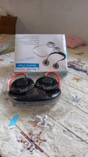 Hand Free Personal Fan - Portable USB Battery Rechargeable With Battery Comaprtment Mini Fan - Headphone Design Wearable Neckband Fan Necklance Fan Cooler Fan for Home, Sport, Camping, Beach, Travel, Office (Battery Not Included) - Justgrabit Inc.
