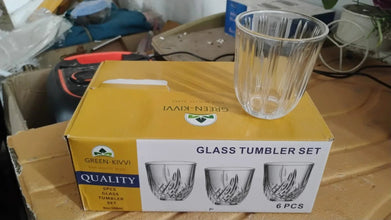 Premium Transparent Glass Tumbler Set, Tumbler (256ML / 6 Pc) - Justgrabit Inc.