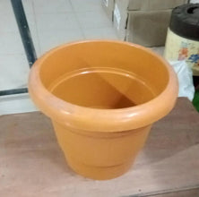 Garden Heavy Plastic Planter Pot / Gamla (Brown, Pack of 1) - Justgrabit Inc.