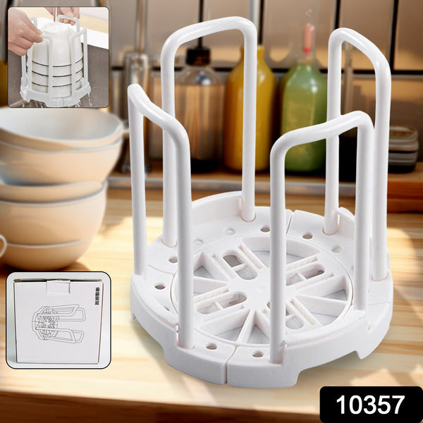 Plastic Bowl Holder Bowl Organizer Drain Rack (1 Pc) - justgrabit.in | Just Grab It