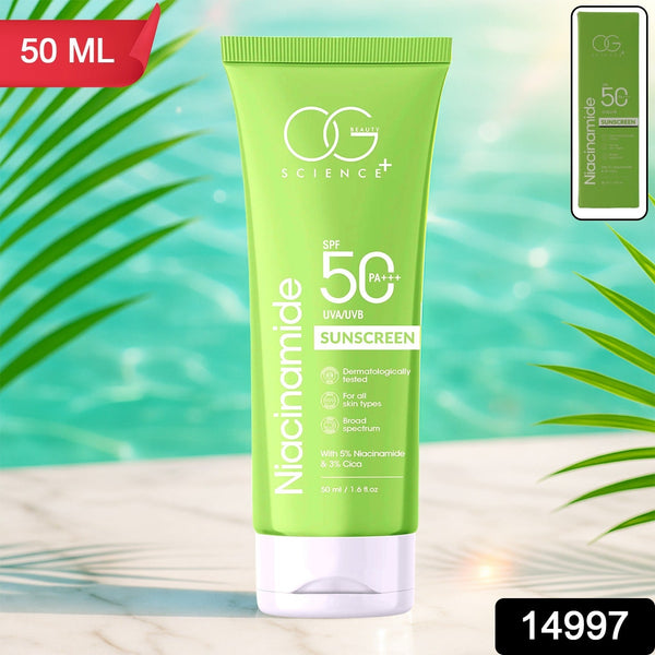 OG Beauty Niacinamide Sunscreen SPF 50 PA+++ - justgrabit.in | Just Grab It