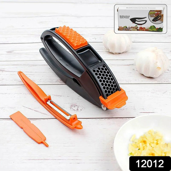 Multifunctional Garlic Press, Garlic Mincing & Crushing Tool (1 Pc) - Justgrabit Inc.