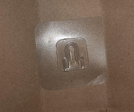 Transparent Adhesive Male Hook Used For Hanging Various Types Of Items (1Pc) - Justgrabit Inc.