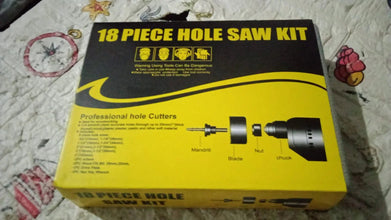Drill Hole Cutter, Carbon Steel High Accuracy Incisive Hole Saw for Cutting PCV for Cutting Plastic for Cutting Wood Hole Saw Kit (18 Pcs Set) - Justgrabit Inc.
