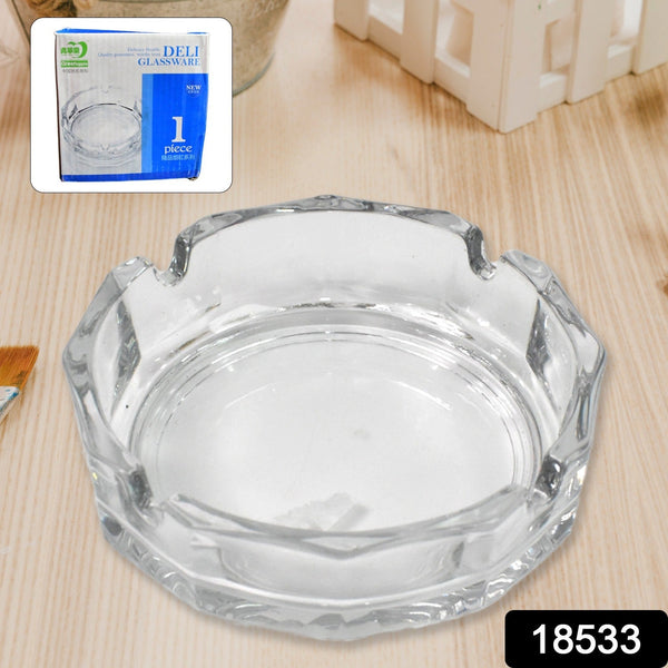 Transparent Ashtray – Cigarette Holder for Home, Office, Bar & Restaurant (1 Pc) - justgrabit.in | Just Grab It