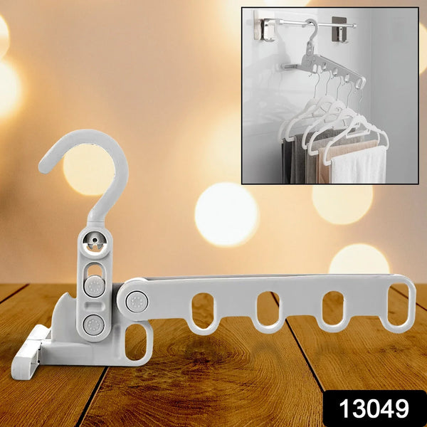 5 - Hole Foldable Clothes Hanger – Robust, Space - Saving Travel Rack - Justgrabit Inc.