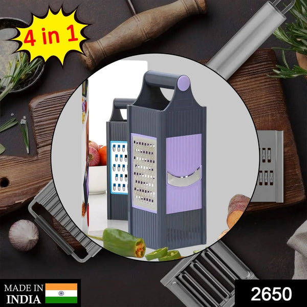 4 In 1 Plastic Vegetable And Fruit Grater And Slicer For Kitchen - Justgrabit Inc.