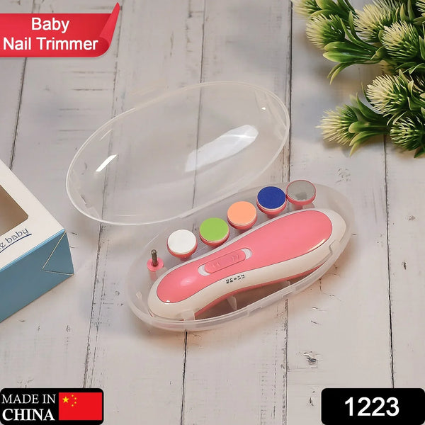 Electric Baby Nail Trimmer with Grinding Heads for Newborn Infant and Toddler - Justgrabit Inc.