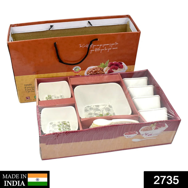 13 Pc Pudding Set used as a cutlery set for serving food purposes and sweet dishes and all in all kinds of household and official places etc. - Justgrabit Inc.