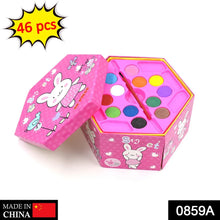 Colouring Combo Colors Box Color Pencil,Crayons, Water Color, Sketch Pens Set of 46 - Justgrabit Inc.