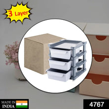 Mini 3 Layer Drawer Used for storing makeup equipment’s and kits used by women’s and ladies. - Justgrabit Inc.