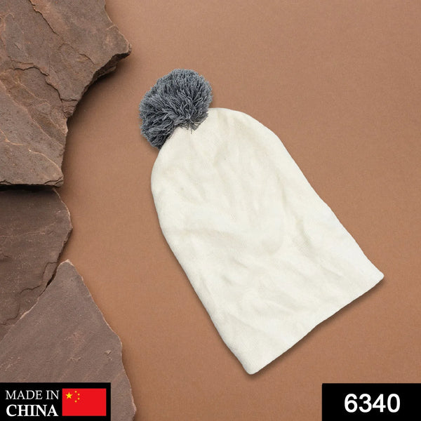 Men's and Women's Skull Slouchy Winter Woolen Knitted Black Inside Fur Beanie Cap. - Justgrabit Inc.