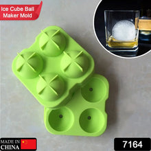 Ice Trays for Freezer Whiskey Ice Cube Plastic Ball Maker Mold Sphere Mould 4 Holes New Ice Balls Party Brick Round Tray Bar Tool ice for Whiskey - Justgrabit Inc.