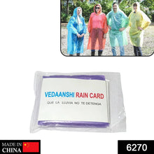 Disposable Rain Card Raincoat Easy to Carry Emergency Waterproof Rain coat RainCard - Justgrabit Inc.