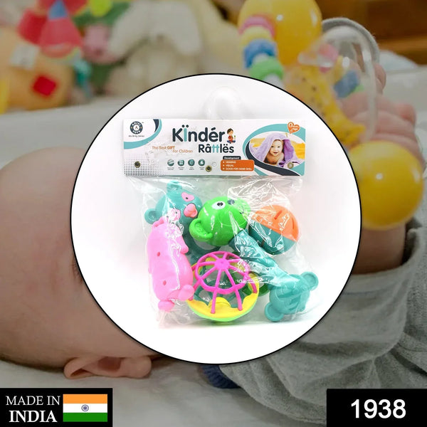 AT38 5Pc Rattles Baby Toy and game for kids and babies for playing and enjoying purposes. - Justgrabit Inc.