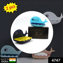 Fish Shape Soap Dish Adhesive Waterproof Wall Mounted Bar Soap Dish Holder (Pack of 2Pc) - Justgrabit Inc.