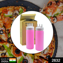 Plastic Bottles with 3 Nozzel for Sauce, Mayonnaise, Chocolate Syrup (Pack of 2Pc) - Justgrabit Inc.