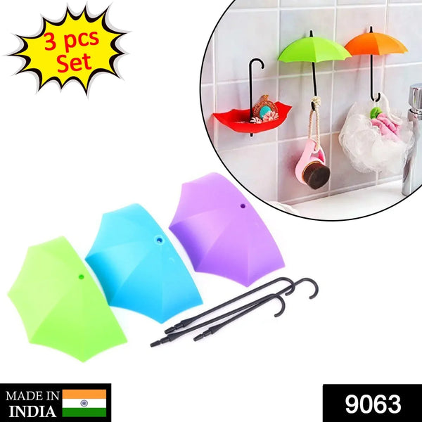 Multipurpose Umbrella Key Hat Holder Wall Hanging Hook Multicolor - Justgrabit Inc.