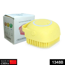 SILICONE MASSAGE BATH BODY BRUSH WITH SHAMPOO DISPENSER, SCRUBBER - Justgrabit Inc.