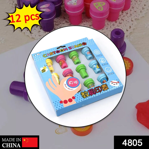 12 Pc Stamp Set used in all types of household places by kids and children’s for playing purposes. - Justgrabit Inc.