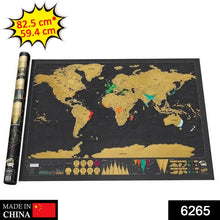 Scratch Off Map Interactive Vacation Poster World Travel Maps - Justgrabit Inc.