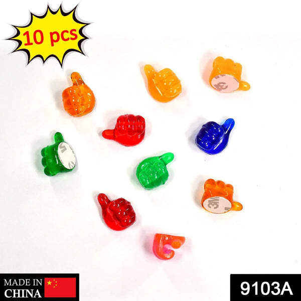 10pc Multi functional Hand Shape Wall Clip Hanger Keys Cable Holder (Moq - 4pc) - Justgrabit Inc.