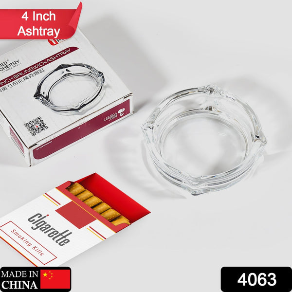 Brunswick Crystal Glass Ashtray for Home & Office - justgrabit.in | Just Grab It