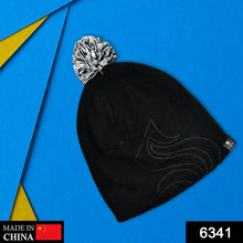 Men's and Women's Skull Slouchy Winter Woolen Knitted Black Inside Fur Beanie Cap. - Justgrabit Inc.