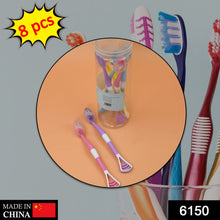 8 Pc 2 - in - 1 Toothbrush Case for Family Use - justgrabit.in | Just Grab It