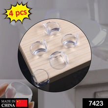 Corner Guards Clear Corner Protectors High Resistant Adhesive (Pack of 4Pc) - Justgrabit Inc.